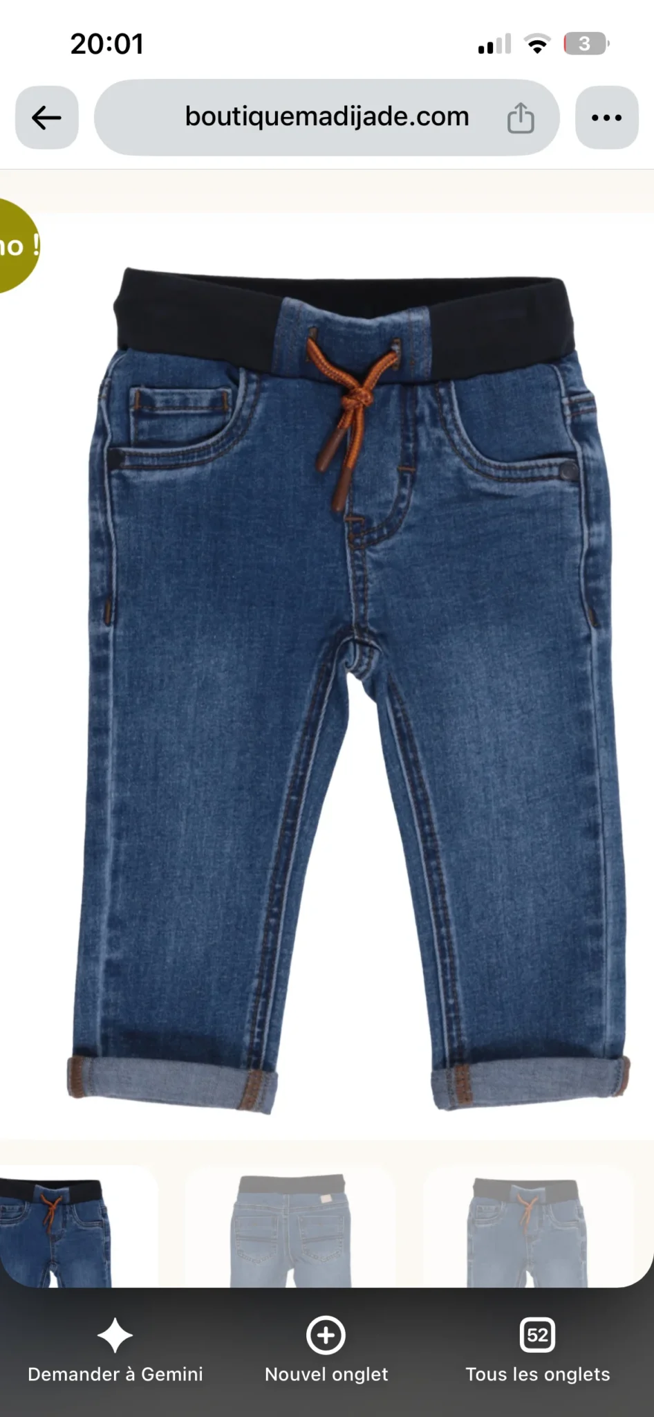 Image for Jeans Nano, 24 mois