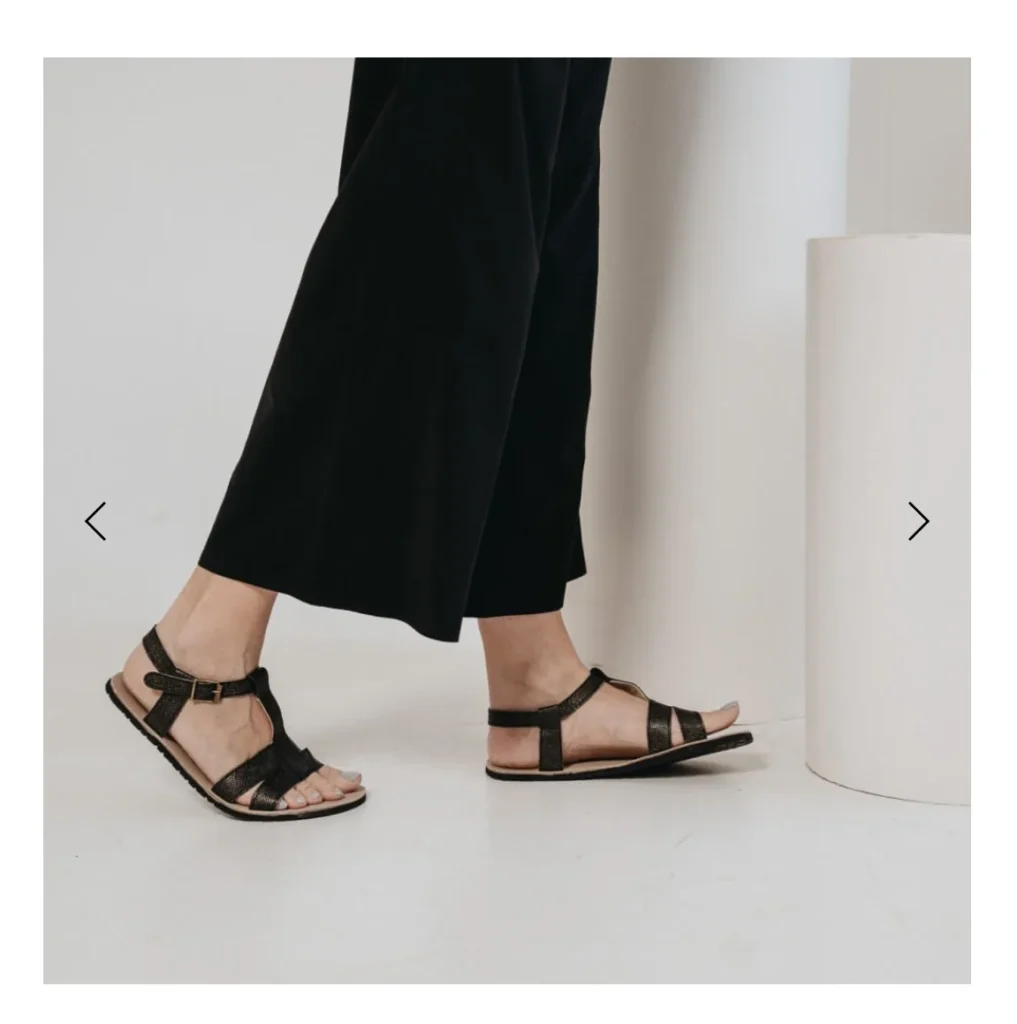 Image for Sandales minimalistes barefoot noires 37
