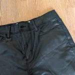 Thumbnail for Dynamite faux-leather-effect jeans