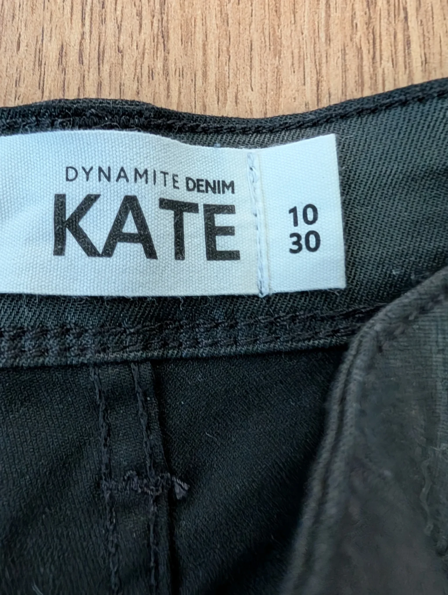 Image for Dynamite faux-leather-effect jeans
