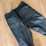 Thumbnail for Dynamite faux-leather-effect jeans