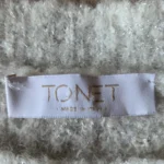 Thumbnail for Stylish Tonet jumper in taupe and cream, made from a blend of alpaca