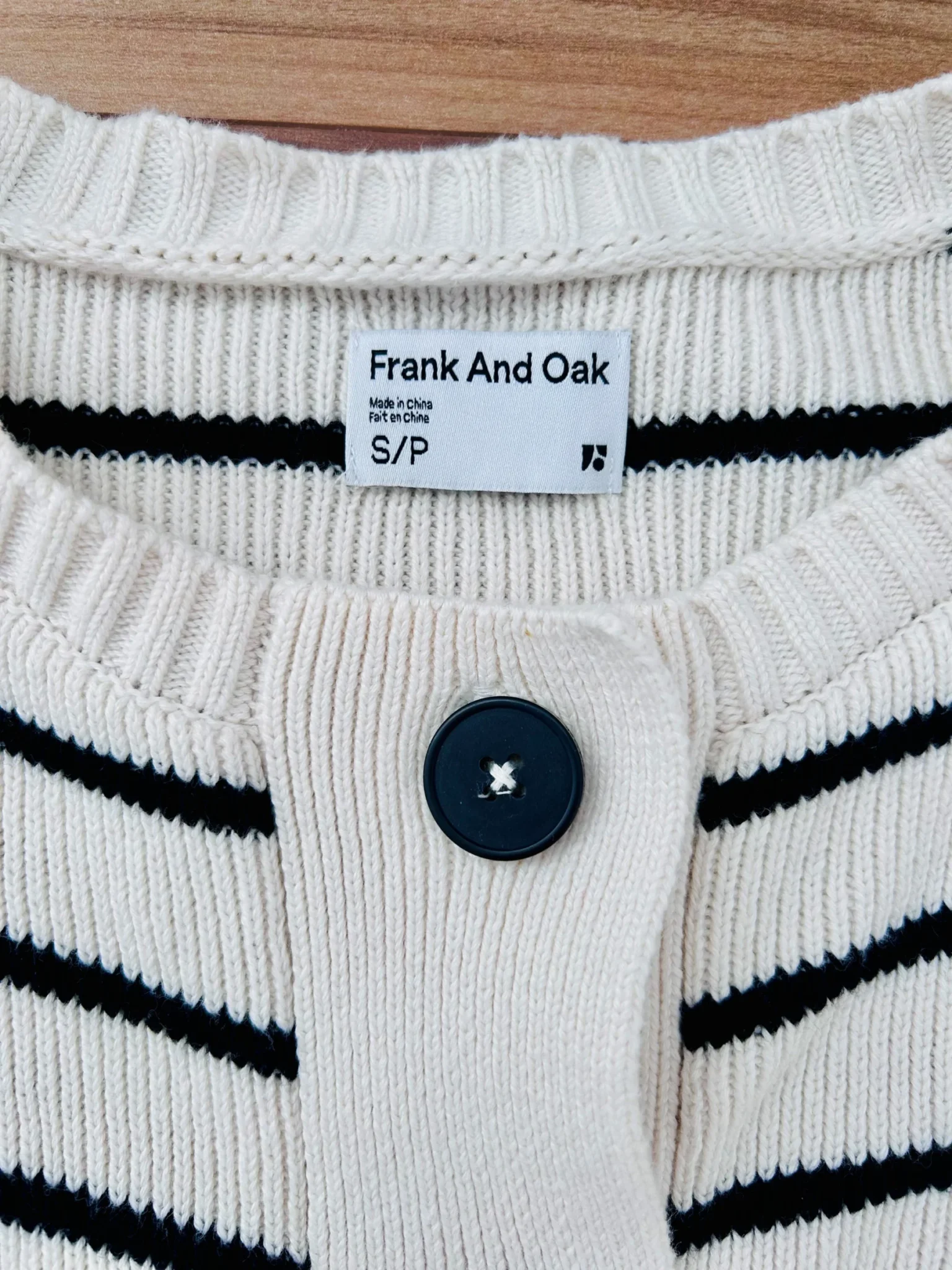Image for Cardigan ligné Frank and Oak