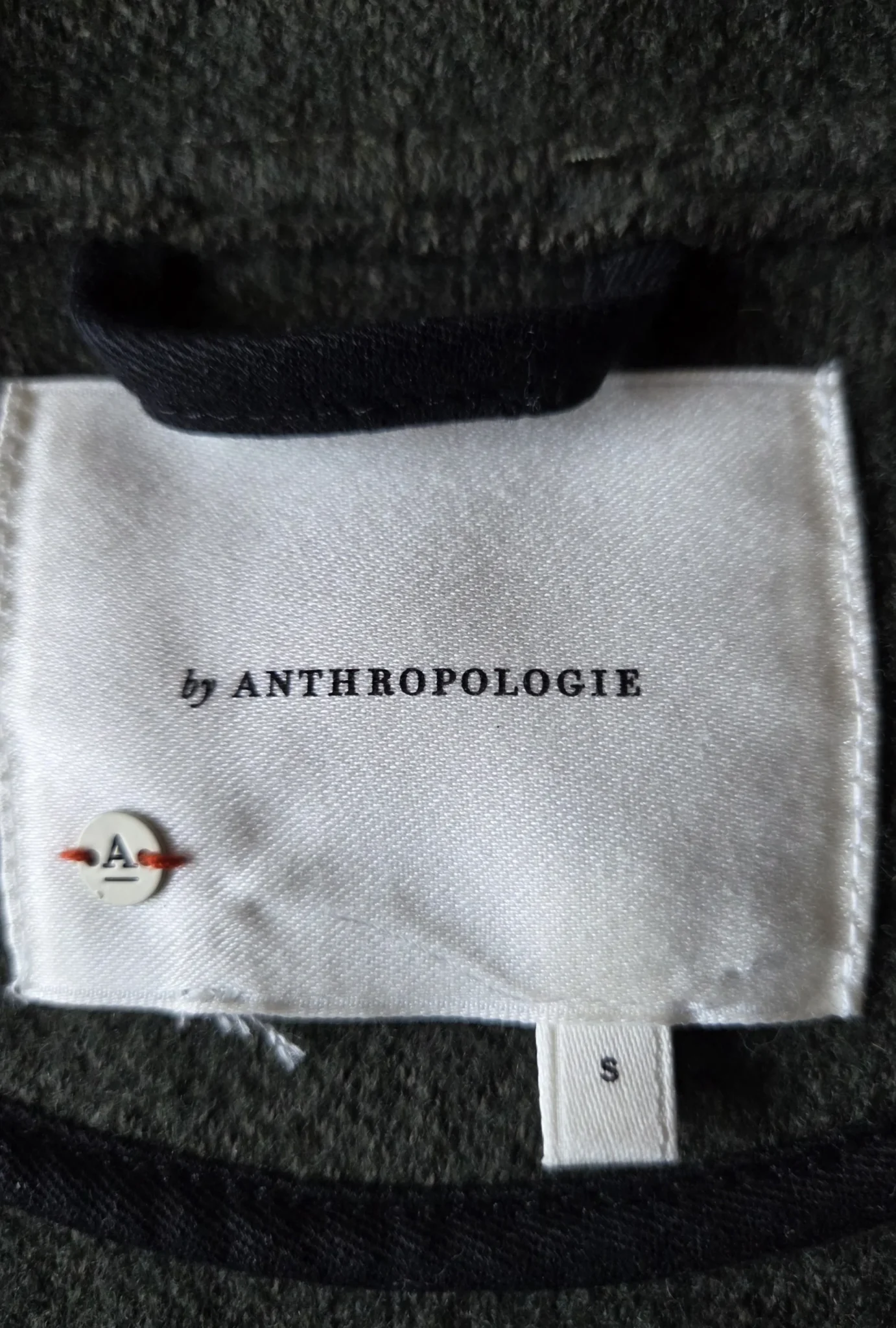Image for Stylish dark green cardigan from Anthropologie, made from a wool and cotton blend