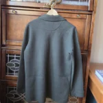 Thumbnail for Stylish dark green cardigan from Anthropologie, made from a wool and cotton blend