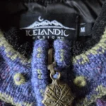 Thumbnail for A beautiful Icelandic-style zipped cardigan, 88% wool, 12% cotton