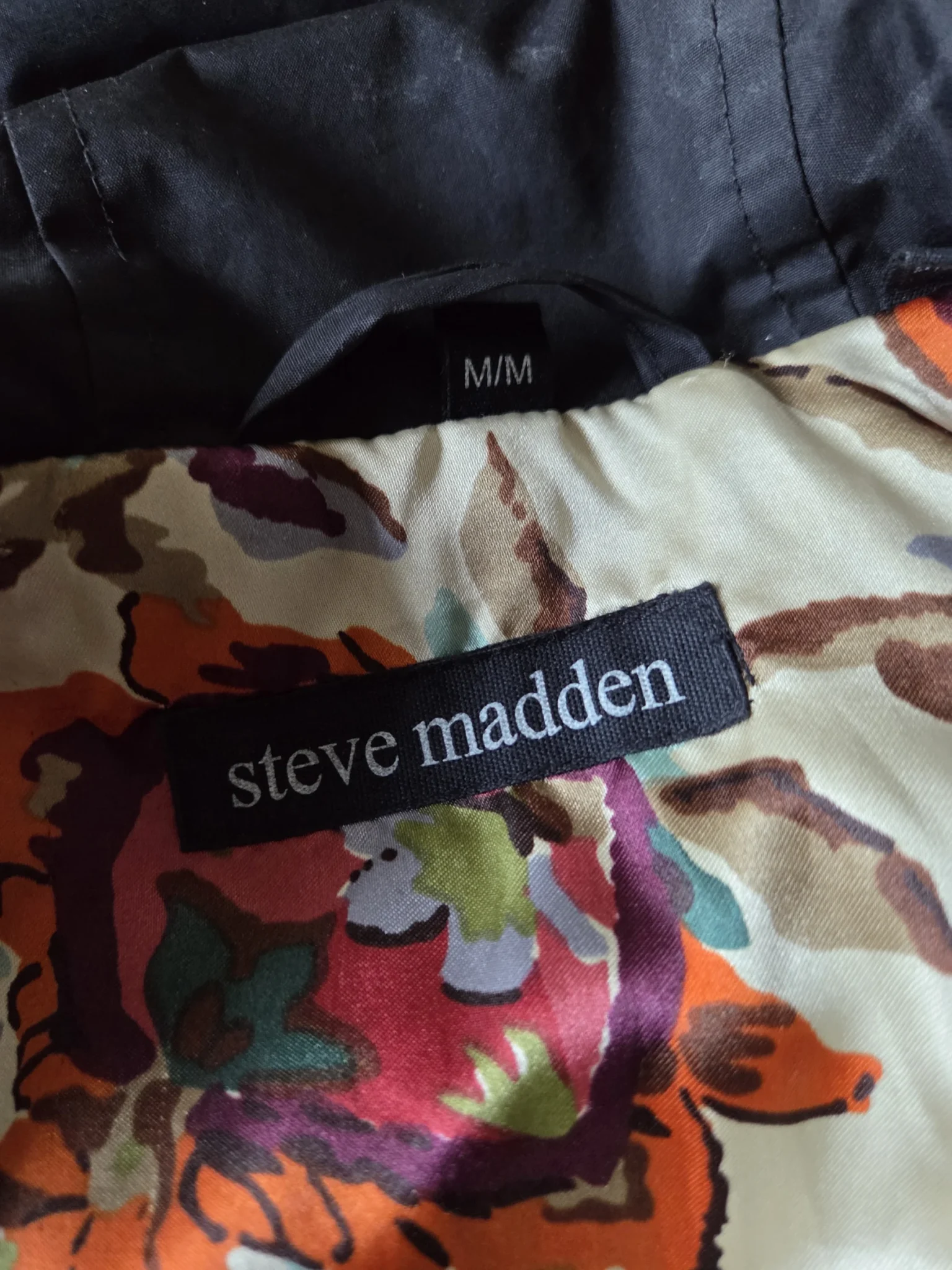Image for Steve Madden – Stunning black pleated trench coat