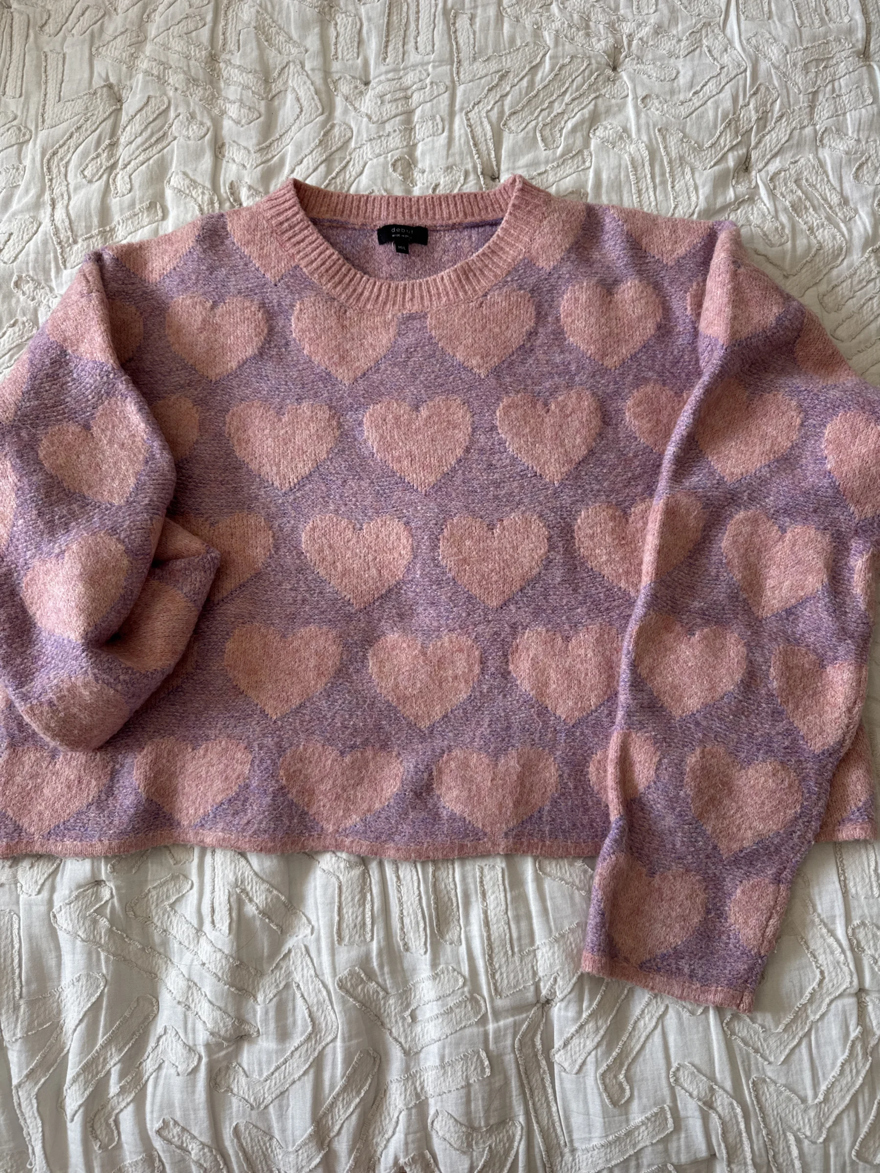 Chandail crop top et boxy *Autre seconde main