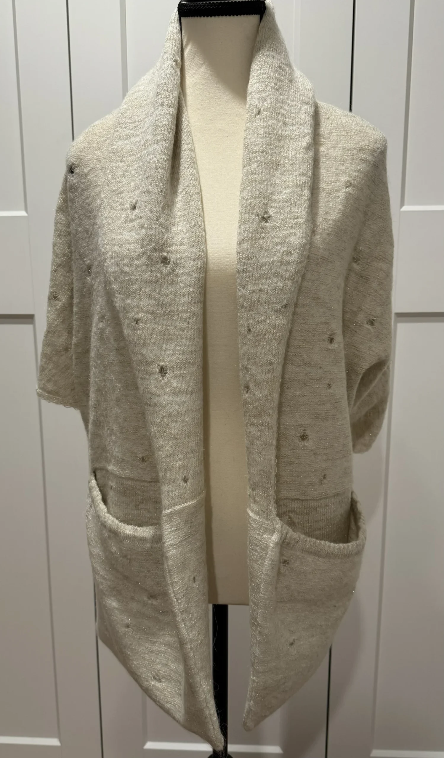 Veste en laine ajouré Sarah Pacini seconde main