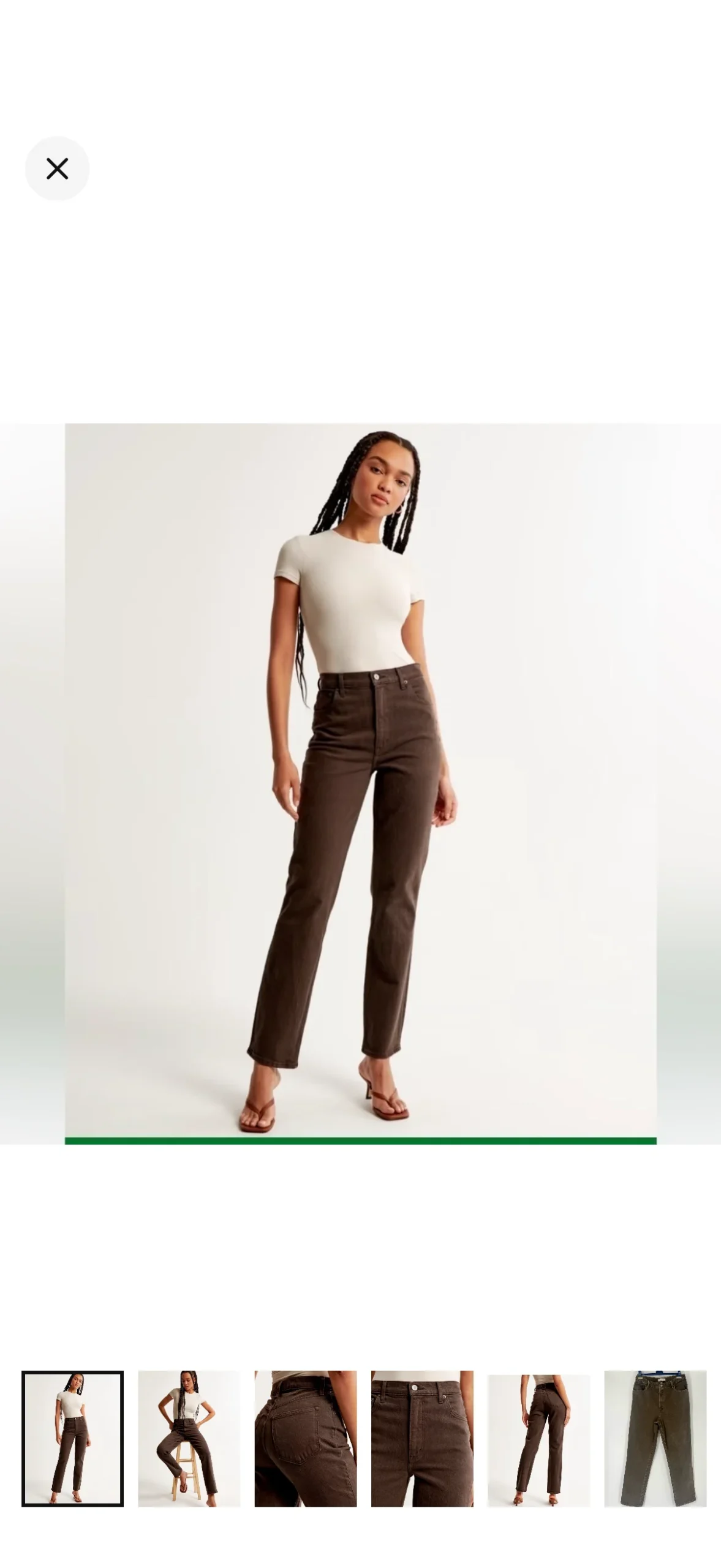 Abercrombie & Fitch - Jeans taille haute “curvy” Abercrombie and Fitch seconde main