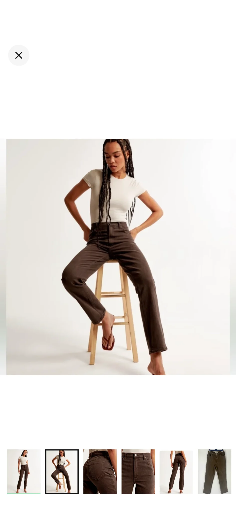 Image for Abercrombie & Fitch - Jeans taille haute “curvy”