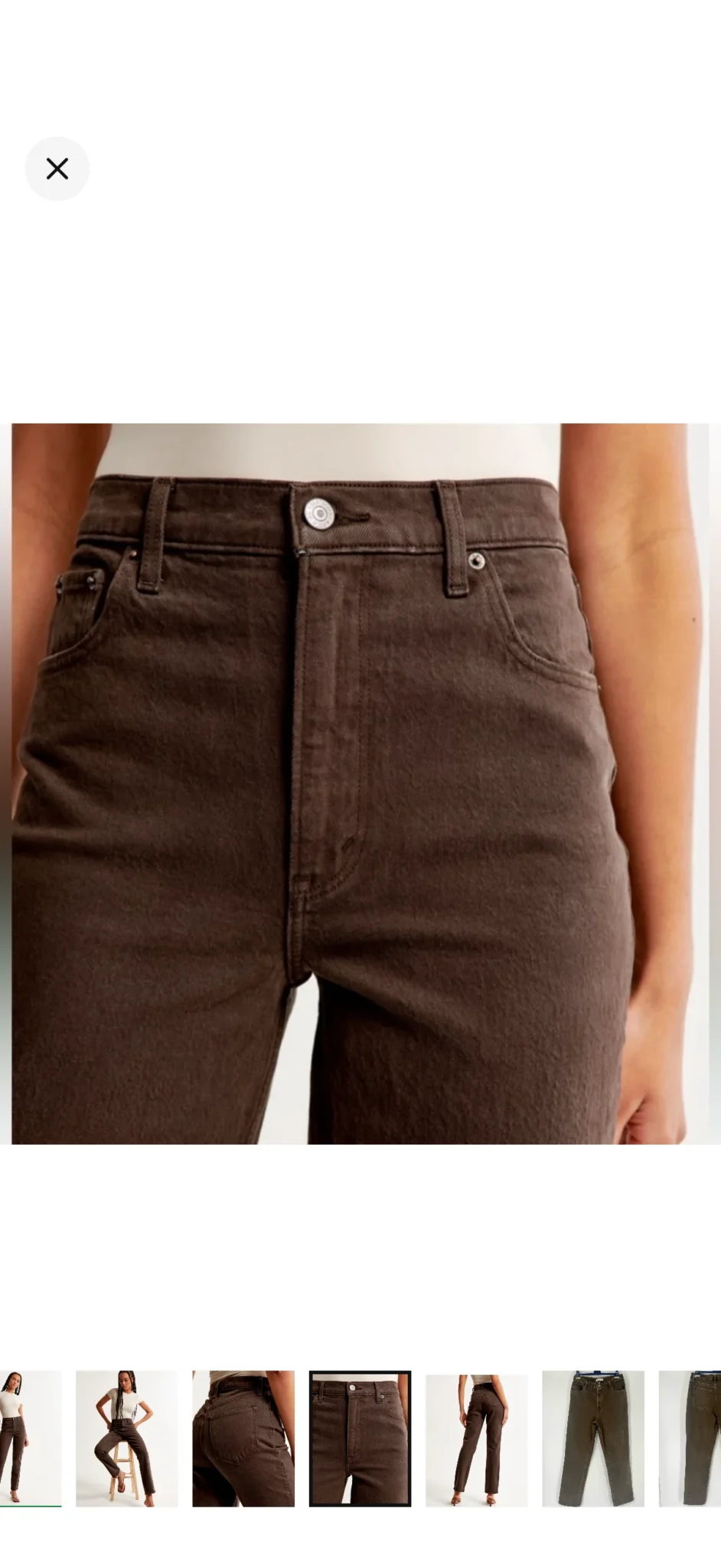 Image for Abercrombie & Fitch - Jeans taille haute “curvy”