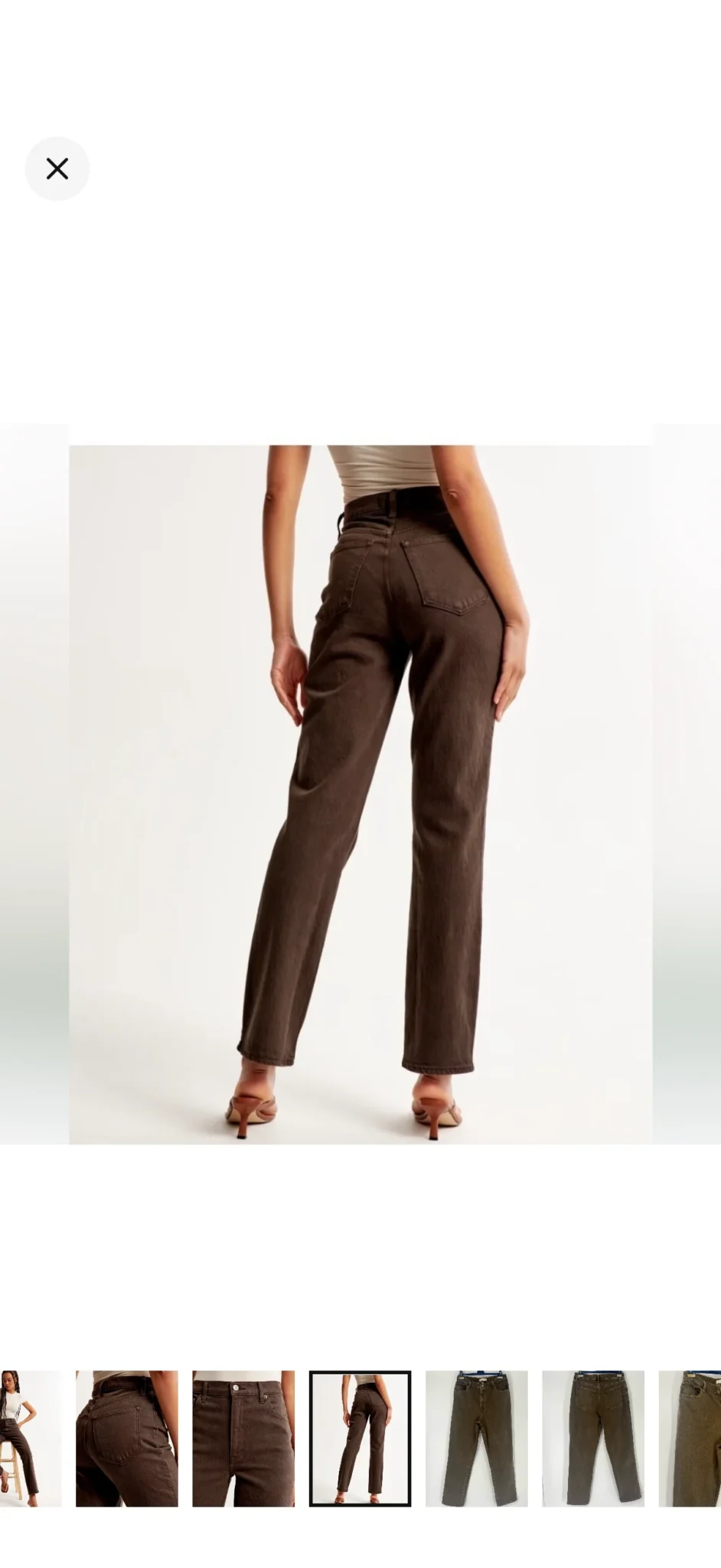 Image for Abercrombie & Fitch - Jeans taille haute “curvy”