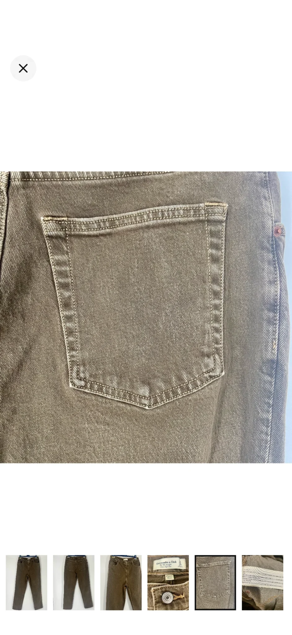 Image for Abercrombie & Fitch - Jeans taille haute “curvy”