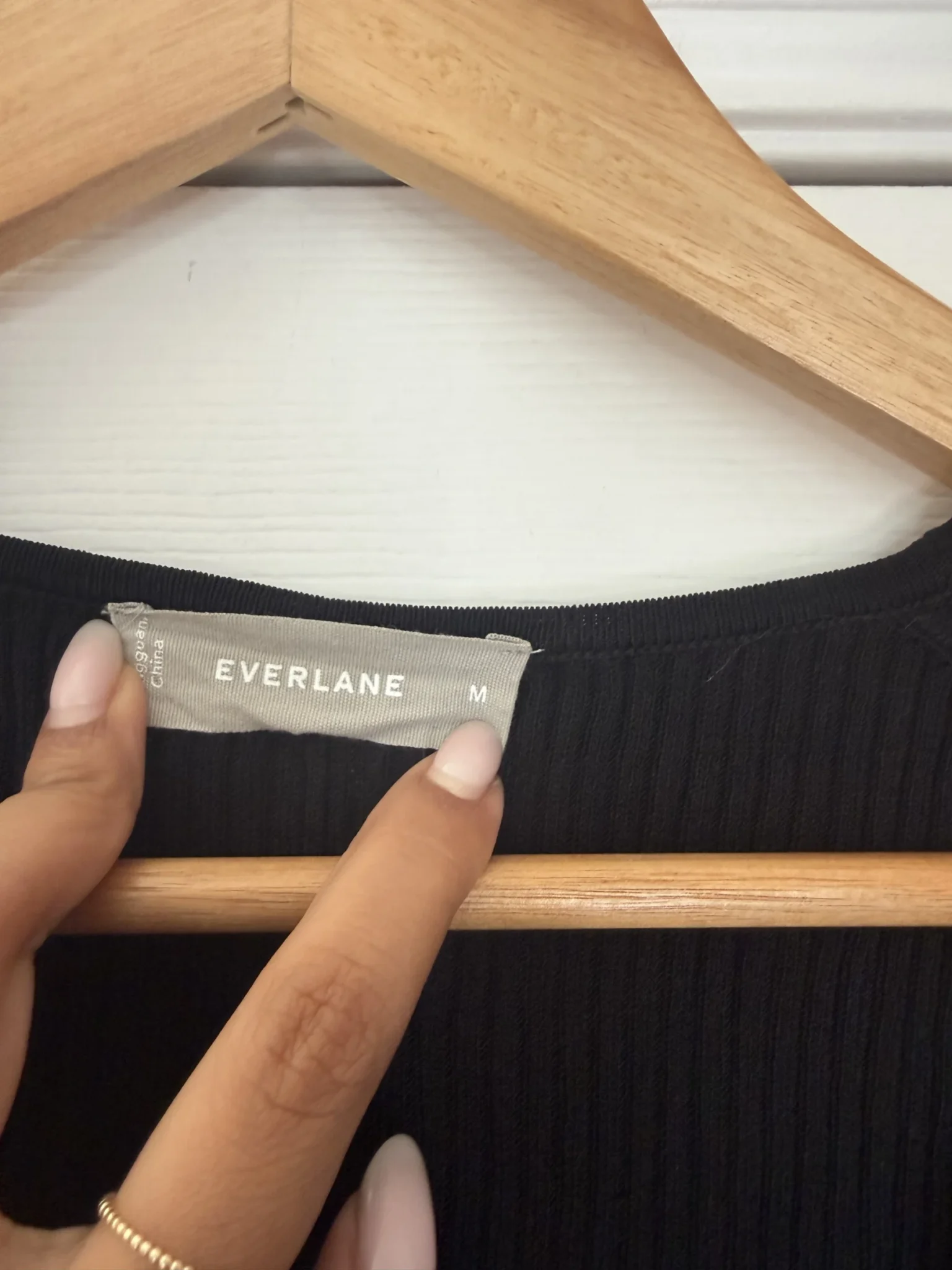 Image for Everlane - Robe midi noire à manches longues