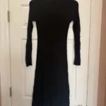 Thumbnail for Everlane - Robe midi noire à manches longues