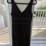 Featured thumbnail for Petite Robe Noire Cocktail Strass Taille 38 / M – Excellent État