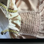 Thumbnail for Robe de soirée Longue Dorée Plissée Élastique / Gold Plissé