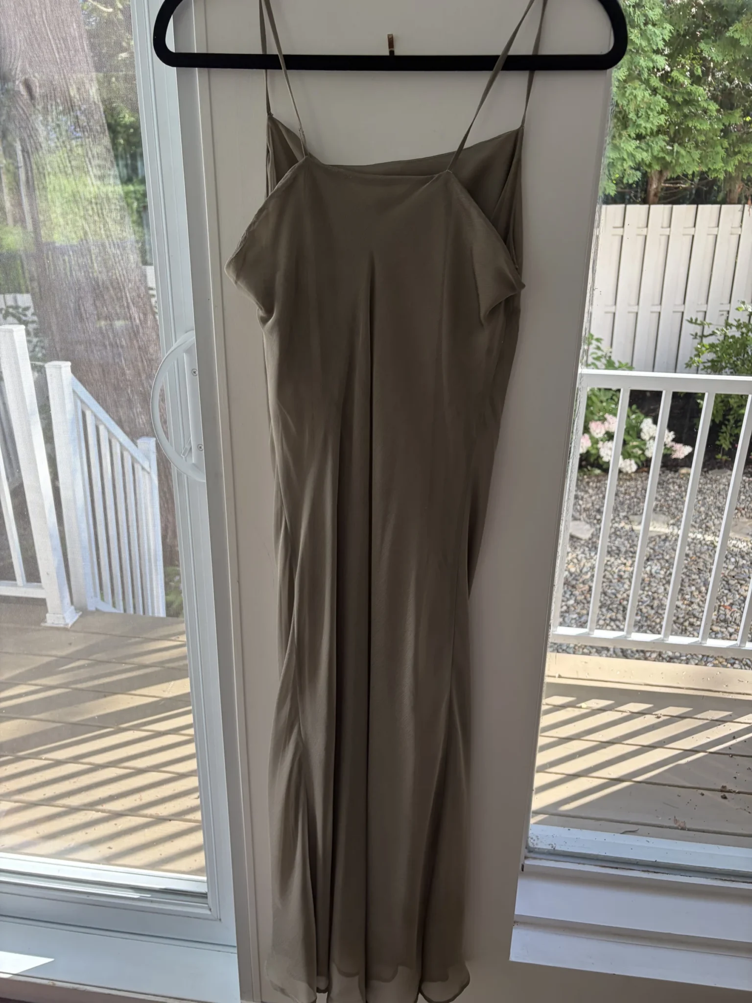 Image for Robe Midi Style Nuisette Col Bénitier Vert Sauge