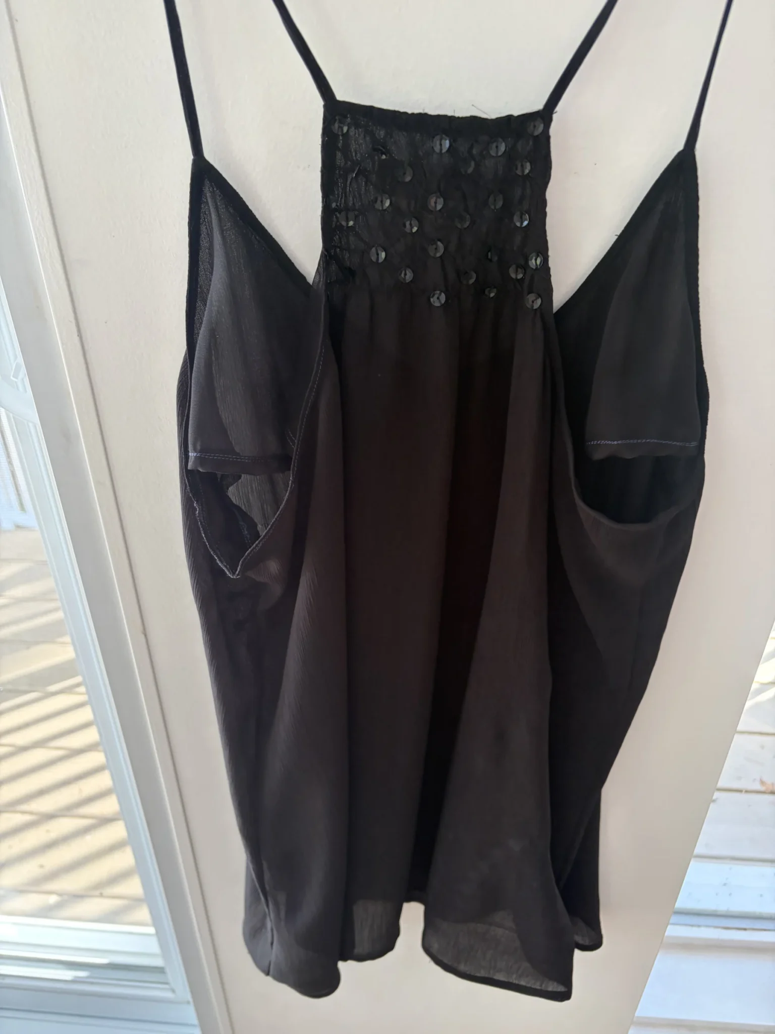 Image for Camisole Noire Fluide avec Paillettes