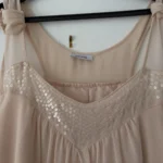 Thumbnail for Robe bohème fluide à sequins Pimkie – Taille M (38) – Nude/Champagne