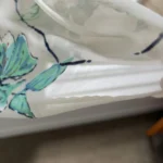 Thumbnail for Jupe Midi Fluide en Mousseline Motif Floral Turquoise