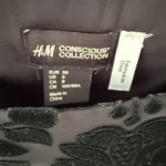 Thumbnail for Blouse Noire Velours Brodé Manches Transparentes