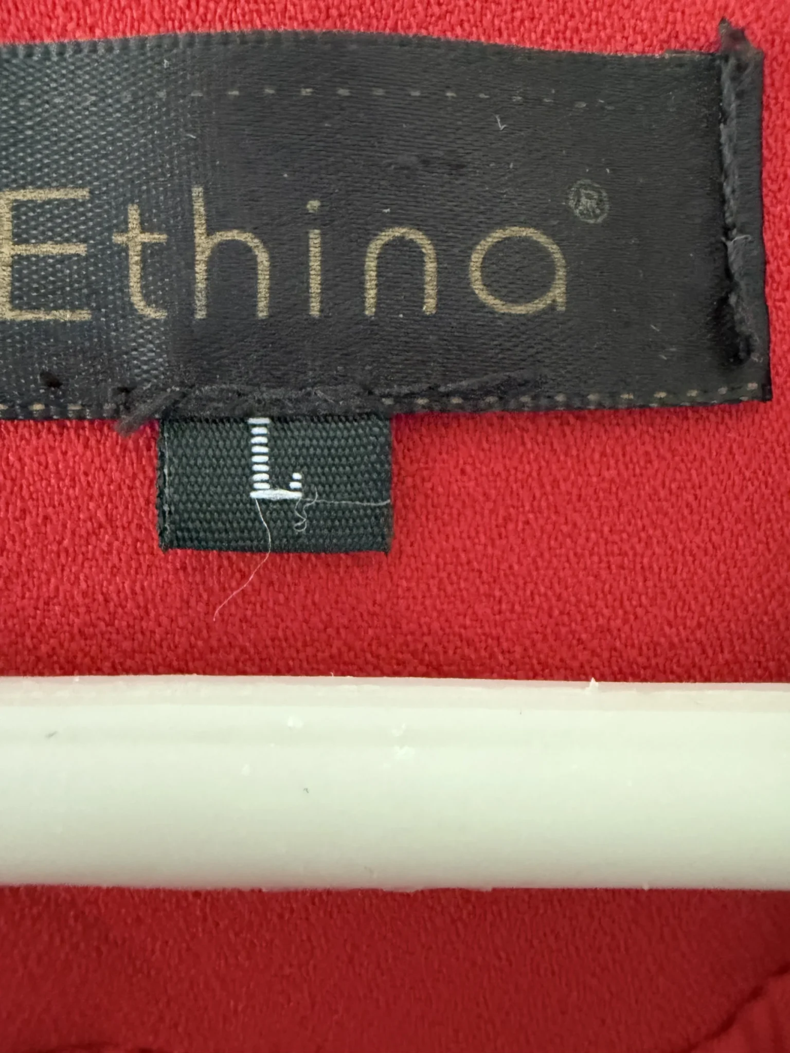 Image for [NEUVE] Veste Structurée ETHINA Rouge & Galon Torsadé Noir