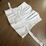 Thumbnail for Bustier Corset en Jean Blanc avec Ceinture City Jennyfer 38