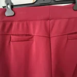 Thumbnail for Pantalon Chic Taille Haute Plissée Bordeaux – Neuf 38/40