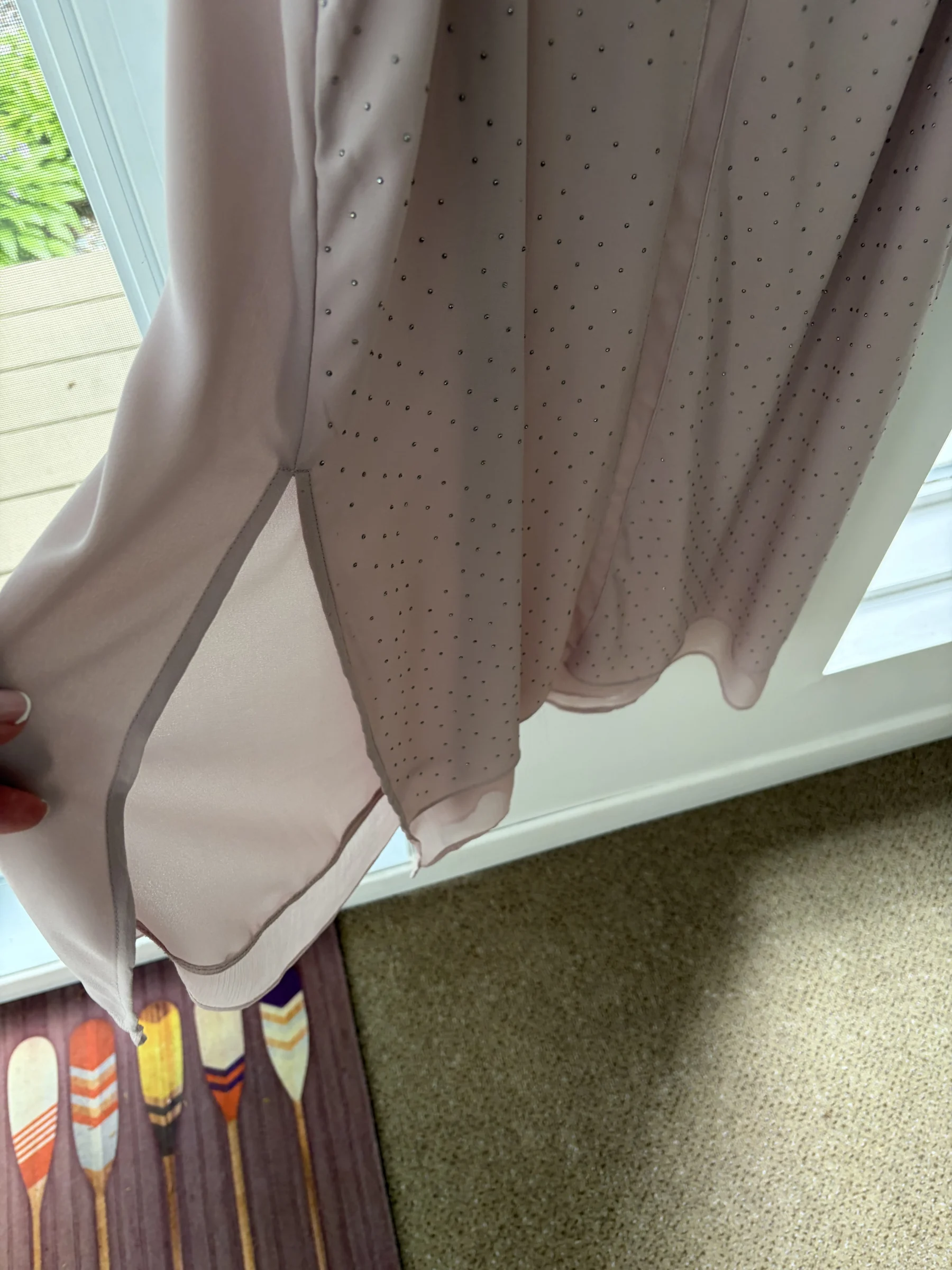 Tunique Voile Mousseline DYNAMITE Rose Poudré Strass M Dynamite seconde main