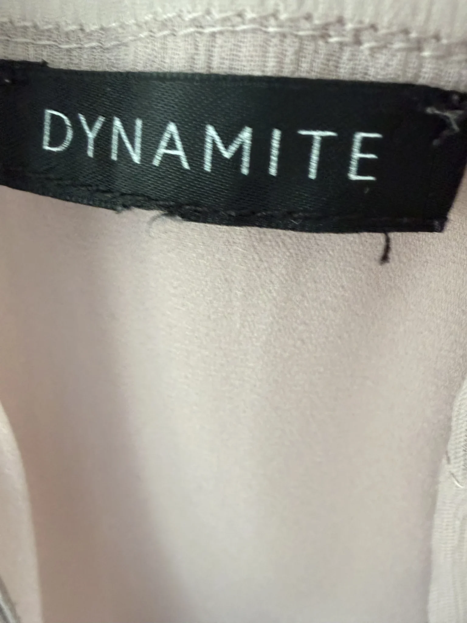 Image for Tunique Voile Mousseline DYNAMITE Rose Poudré Strass M