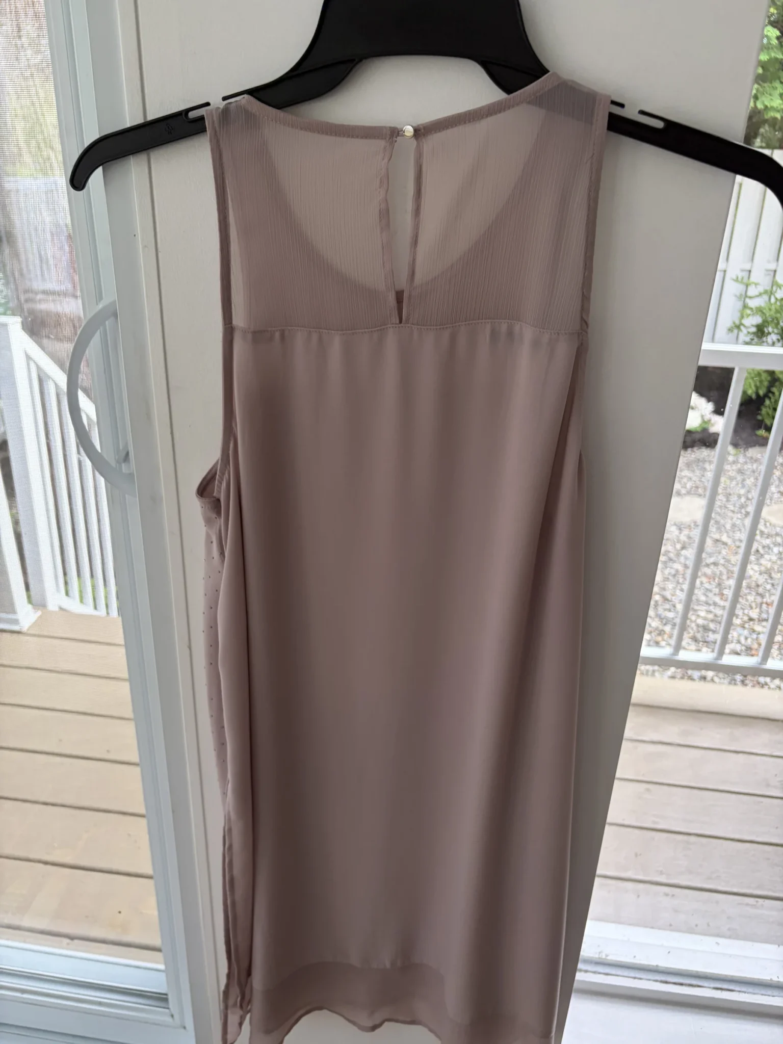 Image for Tunique Voile Mousseline DYNAMITE Rose Poudré Strass M