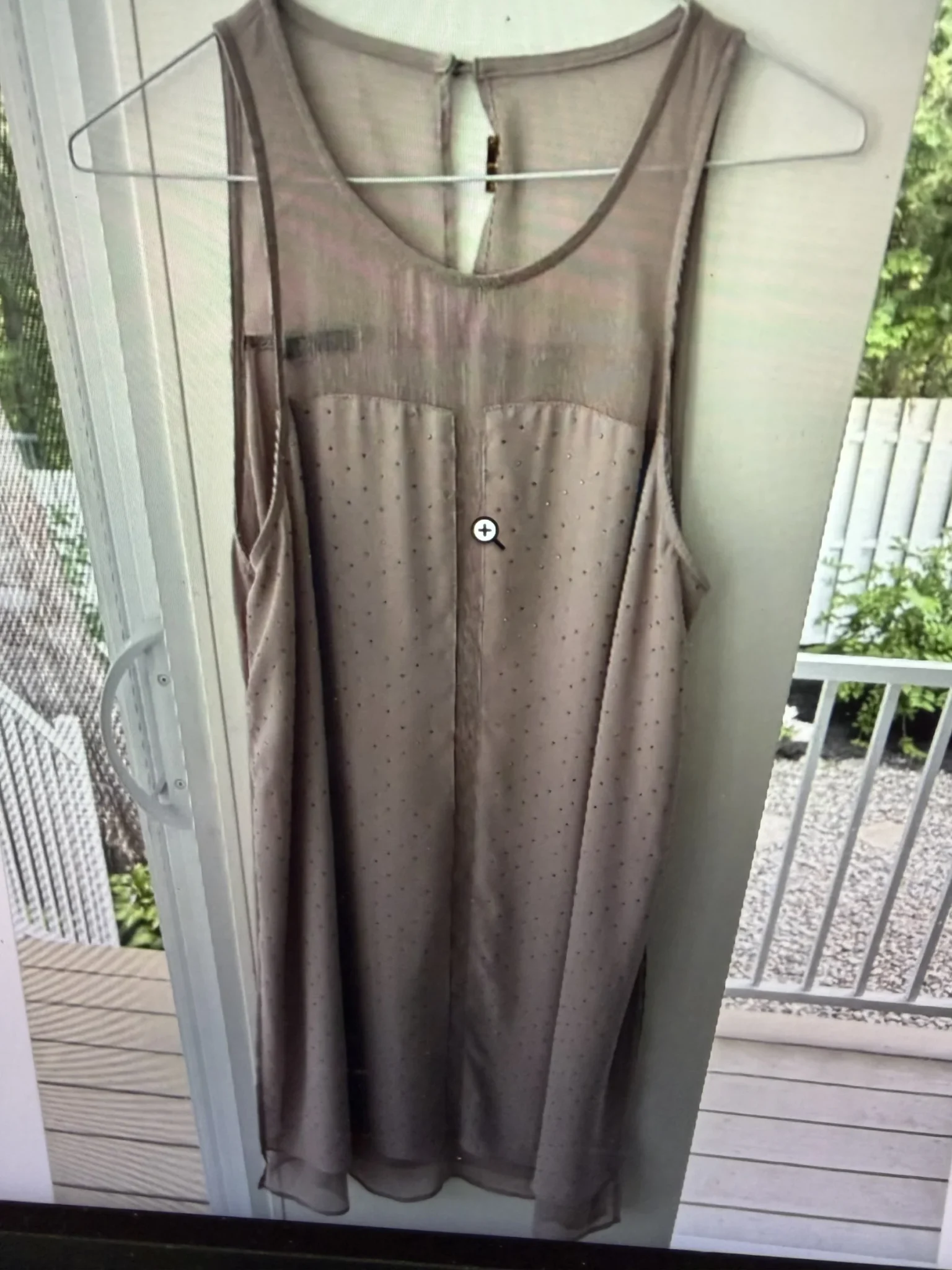 Image for Tunique Voile Mousseline DYNAMITE Rose Poudré Strass M