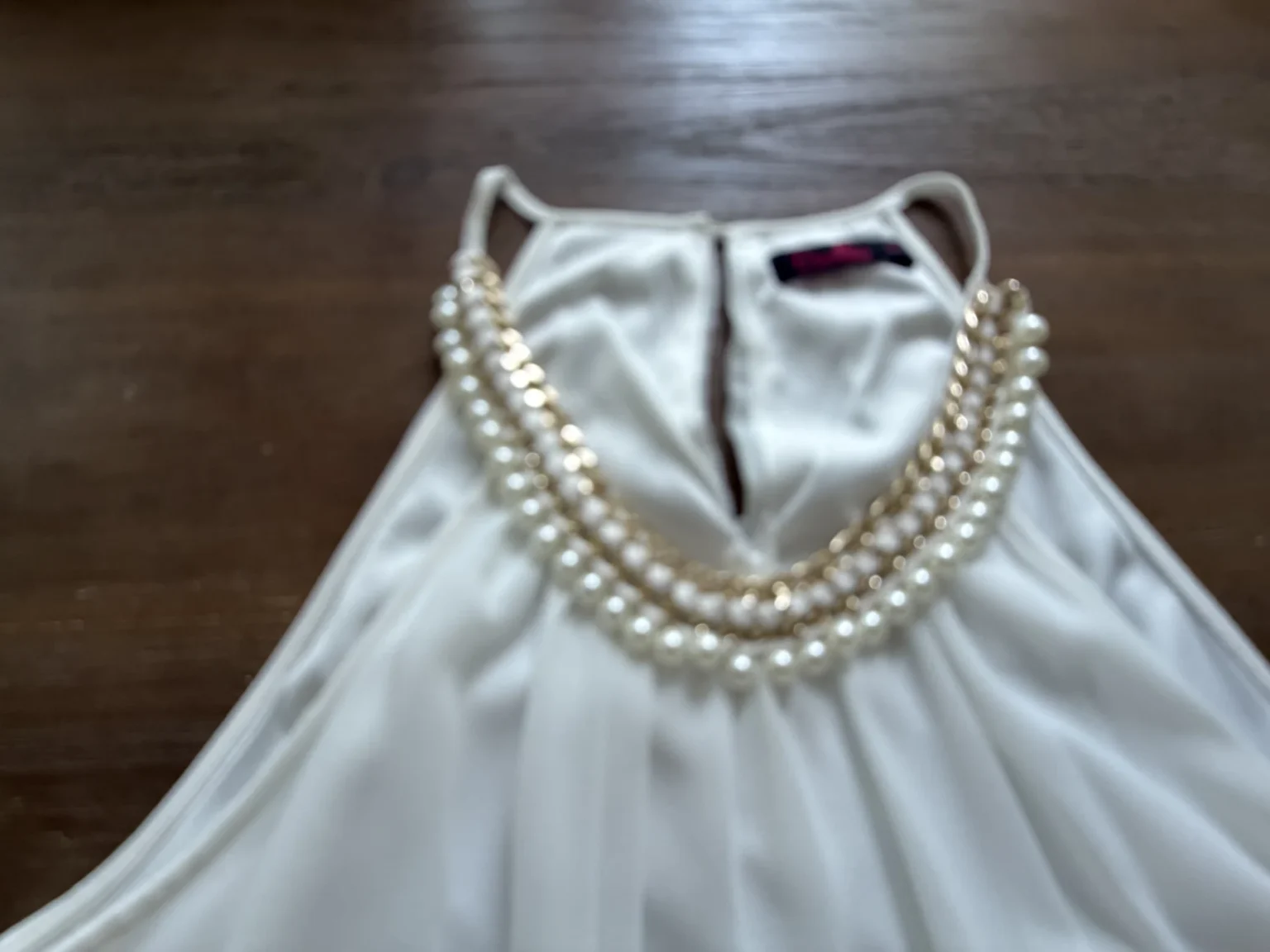 Image for ROBE DE SOIRÉE COLLIER PERLES -MARQUE CAMILLIA