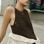 Thumbnail for Top bimatière crochet - Zara - xsmall