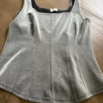 Thumbnail for Bustier Structuré Métallique Argenté / Metallic Silver Corset Top