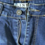 Thumbnail for Dark Blue High-Waisted Skinny Jeans – LINE brand – Size 9/10