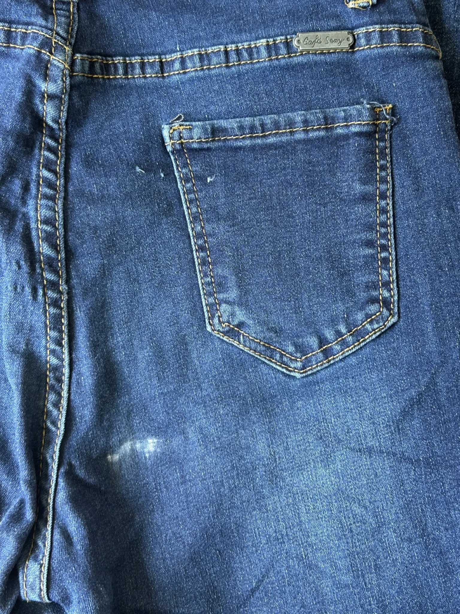 Image for Dark Blue High-Waisted Skinny Jeans – LINE brand – Size 9/10