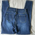 Thumbnail for Dark Blue High-Waisted Skinny Jeans – LINE brand – Size 9/10