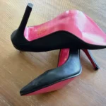 Thumbnail for Escarpins Noirs Texturés QUEEN VIVI Intérieur Fuchsia / Pointure 7.5 (38) Nouveau avec les étiquettes