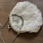 Featured thumbnail for Pochette de Soirée Perlée Coquillage Blanc