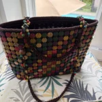 Featured thumbnail for Grand Sac Cabas Bohème Pastilles en Bois