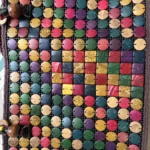 Thumbnail for Grand Sac Cabas Bohème Pastilles en Bois