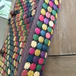 Thumbnail for Grand Sac Cabas Bohème Pastilles en Bois