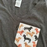 Thumbnail for T-shirt by the Quebec-based brand Poche&Fils, featuring a dog design