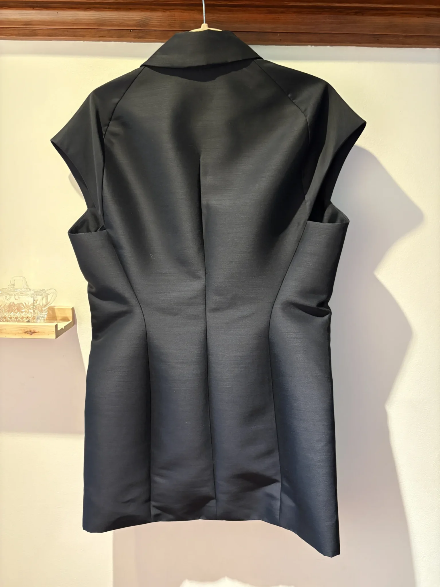 Image for 3.1 Phillip Lim – veste longue sans manches noire satinée – Taille 4
