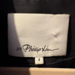 Thumbnail for 3.1 Phillip Lim – veste longue sans manches noire satinée – Taille 4
