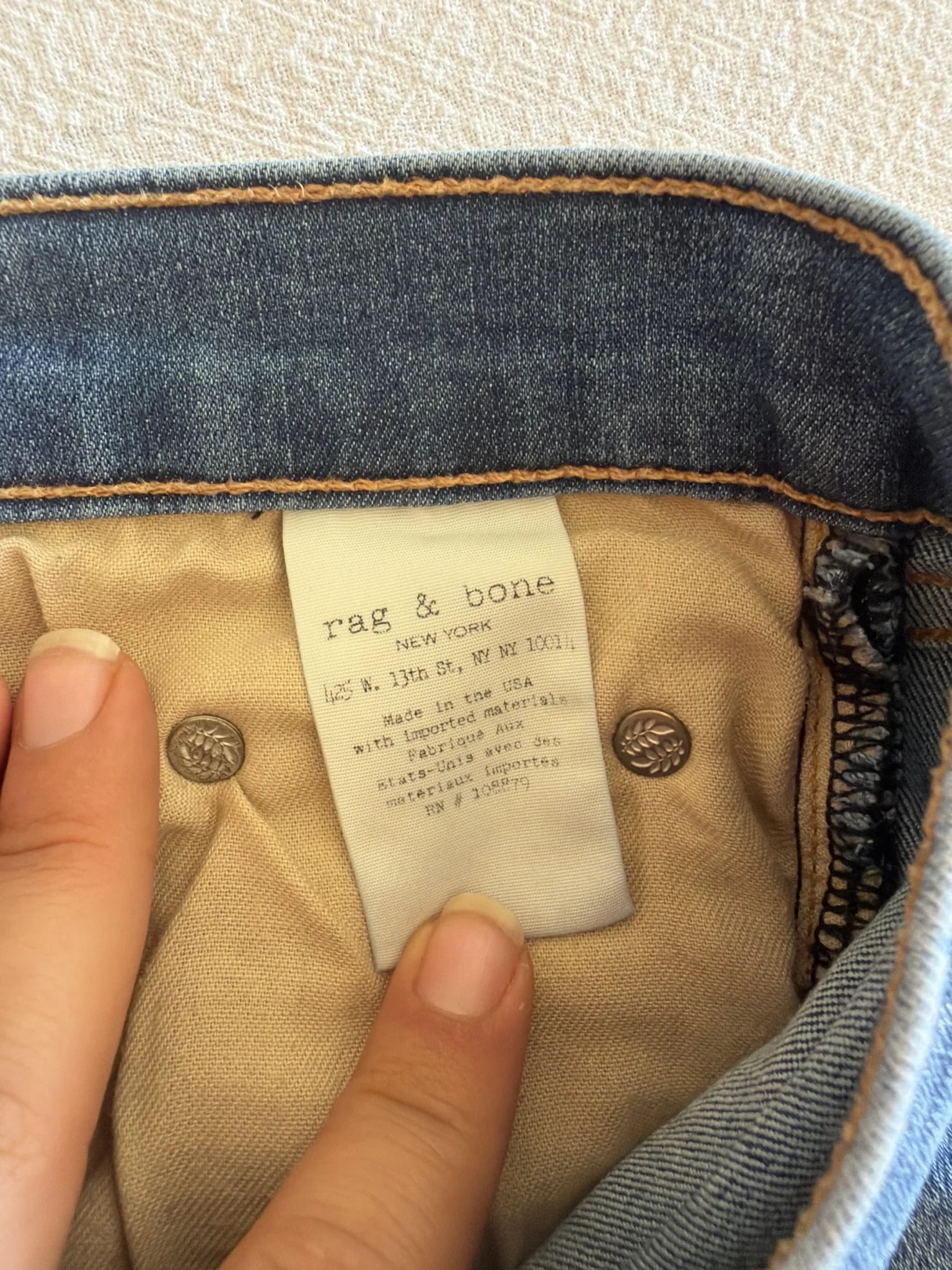Image for Jean Rag and Bone, size 29, Ankle Skinny style