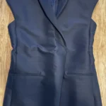 Thumbnail for 3.1 Phillip Lim – veste longue sans manches noire satinée – Taille 4
